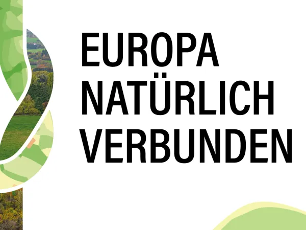 Banner des 37. DEutschen Naturschutztages mit dem Motto "Europa natürlich verbunden"
